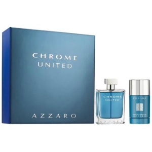 Azzaro  Coffret Chrome United  SET EDT  1.6 oz