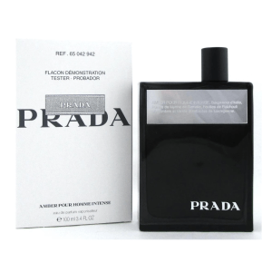 Prada Tester  Prada Amber Pour Homme Intense  EDP  3.4 oz