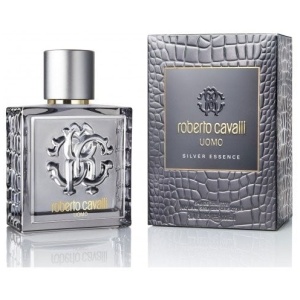 Roberto Cavalli  Uomo Silver Essence  EDT  3.4 oz