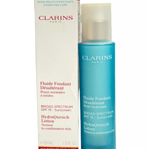 Clarins  Fluide Fondant Désaltérant Spf 15 Multi-Hydratant Peaux Normales À Mixtes  SKIN CARE  1.7 oz