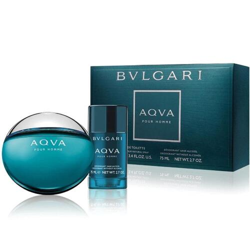 Bvlgari Aqva 2Pc Gift Set SET EDT 3.4 oz