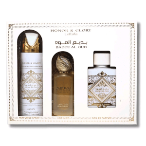 Lattafa Badee Al Oud Honor and Glory Gift Set EDP 3.4 oz