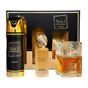 Lattafa Khamrah Gift Set EDP 3.4 oz